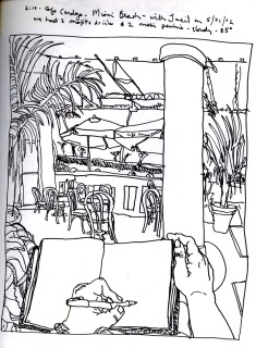 Sketchbooks R 3 - Cafe Cardozo - Miami Beach, FL